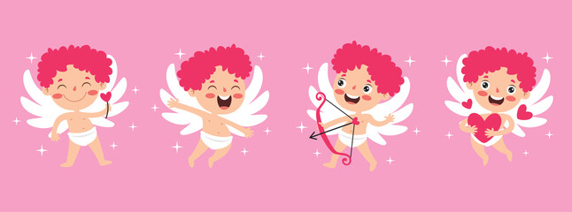 Love Concept With Cartoon Character