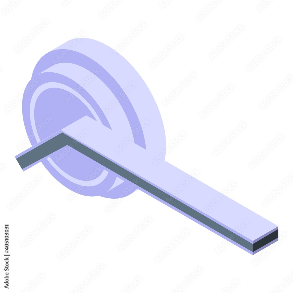 Poster access door handle icon. isometric of access door handle vector icon for web design isolated on whit