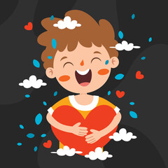 Love Concept With Cartoon Character