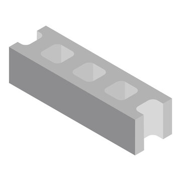 Isometric cement block