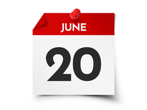 June 20 day calendar
