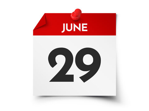 June 29 day calendar