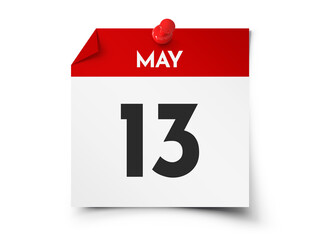 May 13 day calendar