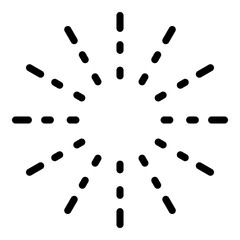 Firework july event icon. Outline firework july event vector icon for web design isolated on white background