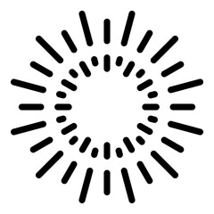 Firework holiday icon. Outline firework holiday vector icon for web design isolated on white background