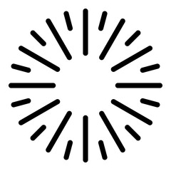 Firework celebration icon. Outline firework celebration vector icon for web design isolated on white background