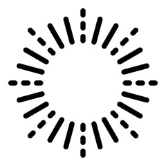 Firework circle icon. Outline firework circle vector icon for web design isolated on white background