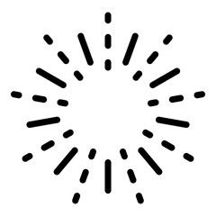 Birthday firework icon. Outline birthday firework vector icon for web design isolated on white background