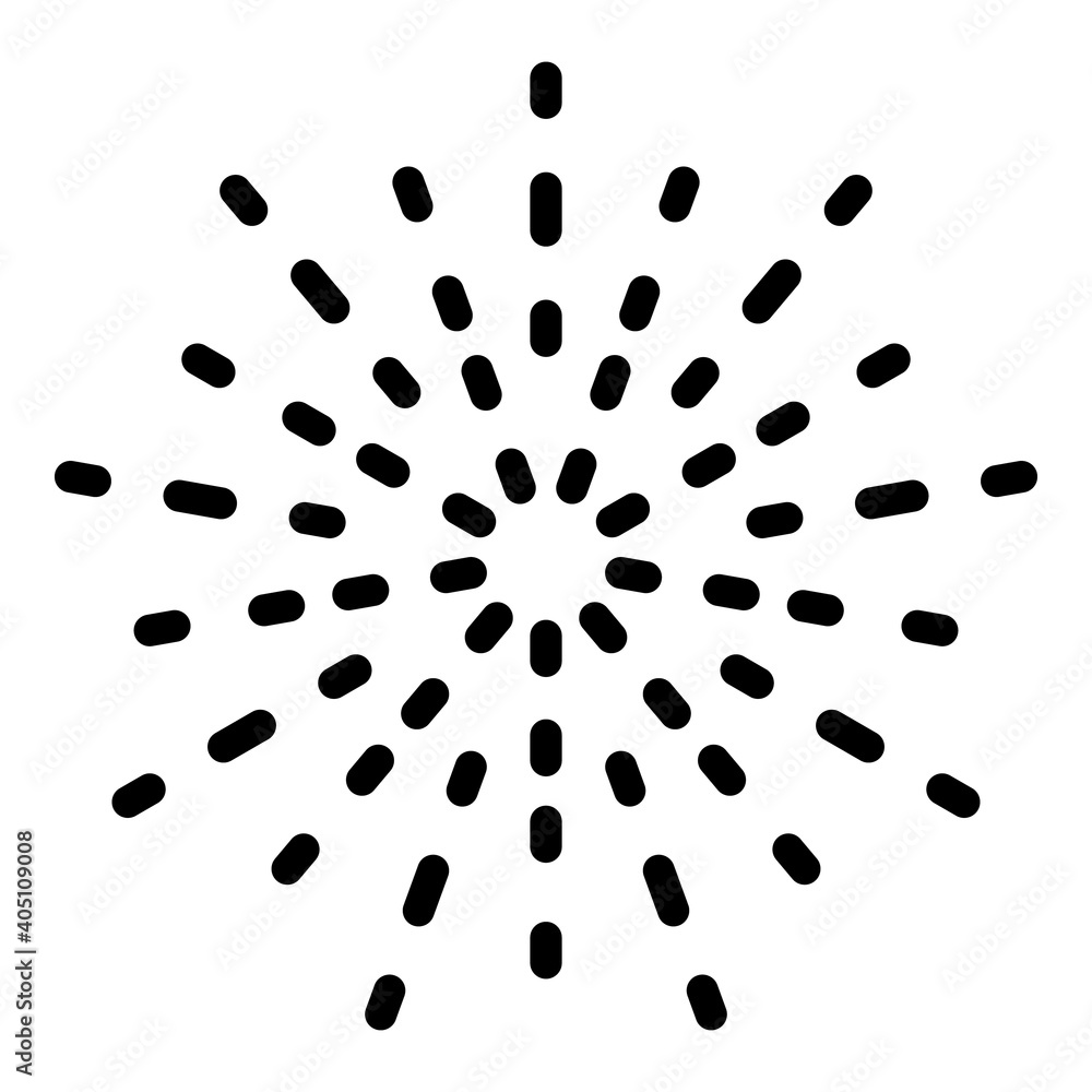 Poster sunny shiny firework icon. outline sunny shiny firework vector icon for web design isolated on white