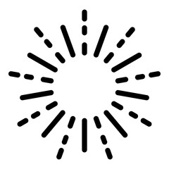 Xmas shine firework icon. Outline xmas shine firework vector icon for web design isolated on white background