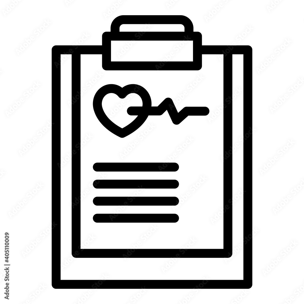 Poster heart rate board icon. outline heart rate board vector icon for web design isolated on white backgro