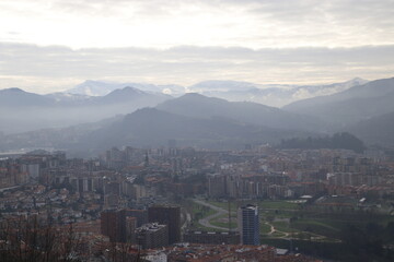 View of Bilbao from a hill