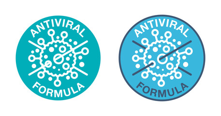 Antiviral formula vector icon