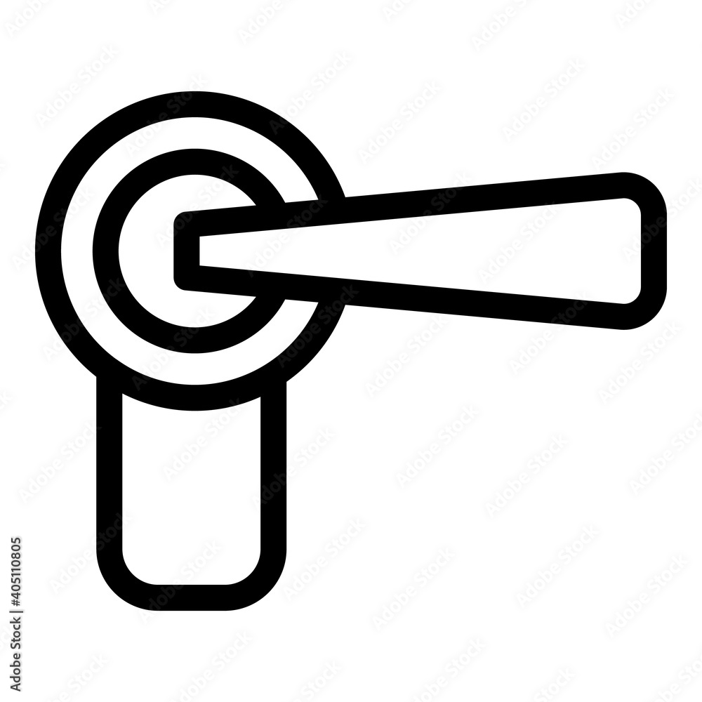 Aufkleber door handle icon. outline door handle vector icon for web design isolated on white background