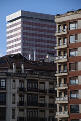 Urbanscape in the city of Bilbao