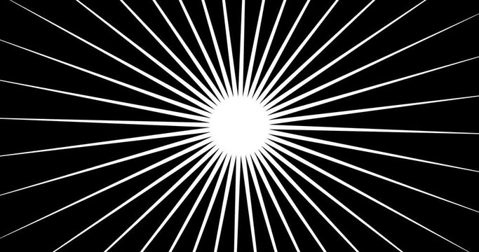motion graphic or thin sun rays, black and white vision 4k footage