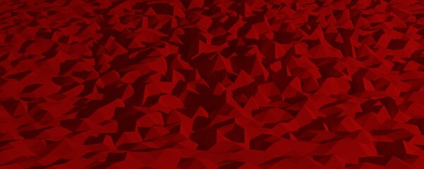 Abstract volumetric red background texture. 3d illustration