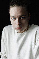 portrait of a handsome young man