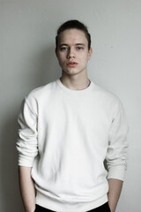 portrait of a handsome young man