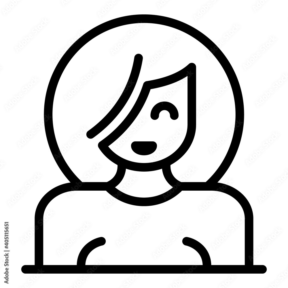Aufkleber smiley icon. outline smiley vector icon for web design isolated on white background