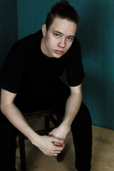 portrait of a handsome young man