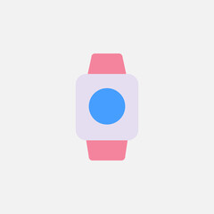 smartwatch gadget device flat style icon vector illustration