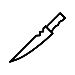 line icon symbol illustration kitchen knife