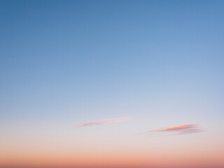 Blue and pink sunset sky
