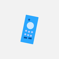 remote controller flat style icon for wireless smart tv device vector illustration