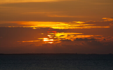 Sunset on a cloudy afternoon