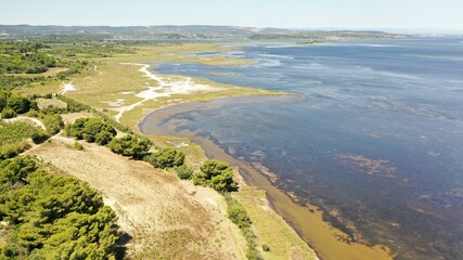 survol du parc naturel r&eacute;gional de la Narbonnaise