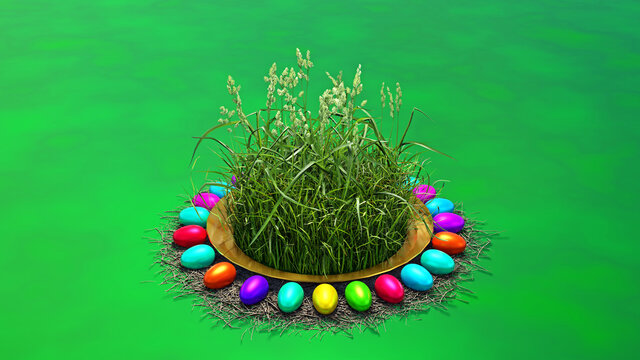 bunte Ostereier, Fr&uuml;hlingsfest