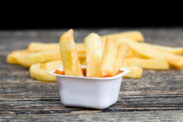 natural deep-fried potatoes
