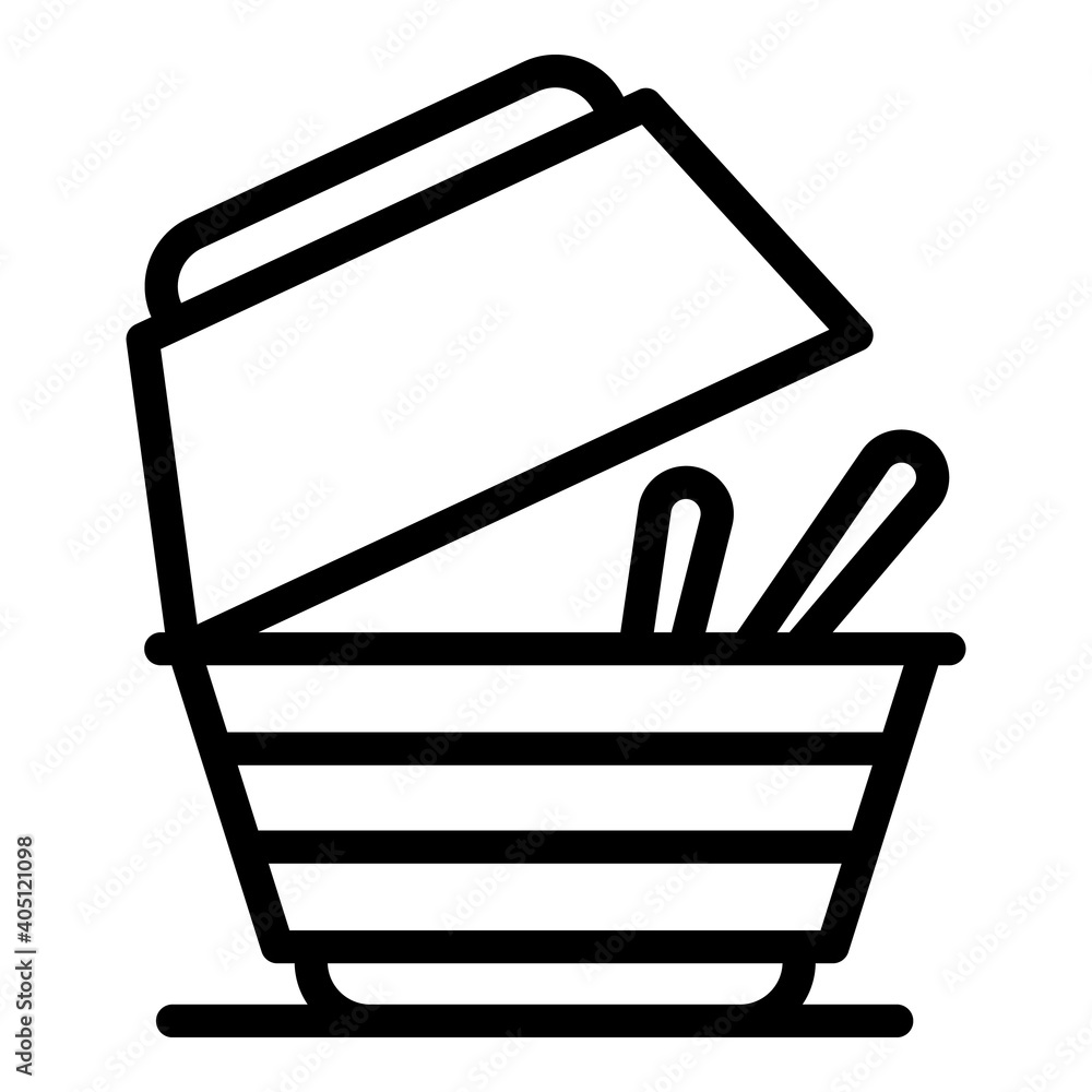 Poster bio container icon. outline bio container vector icon for web design isolated on white background