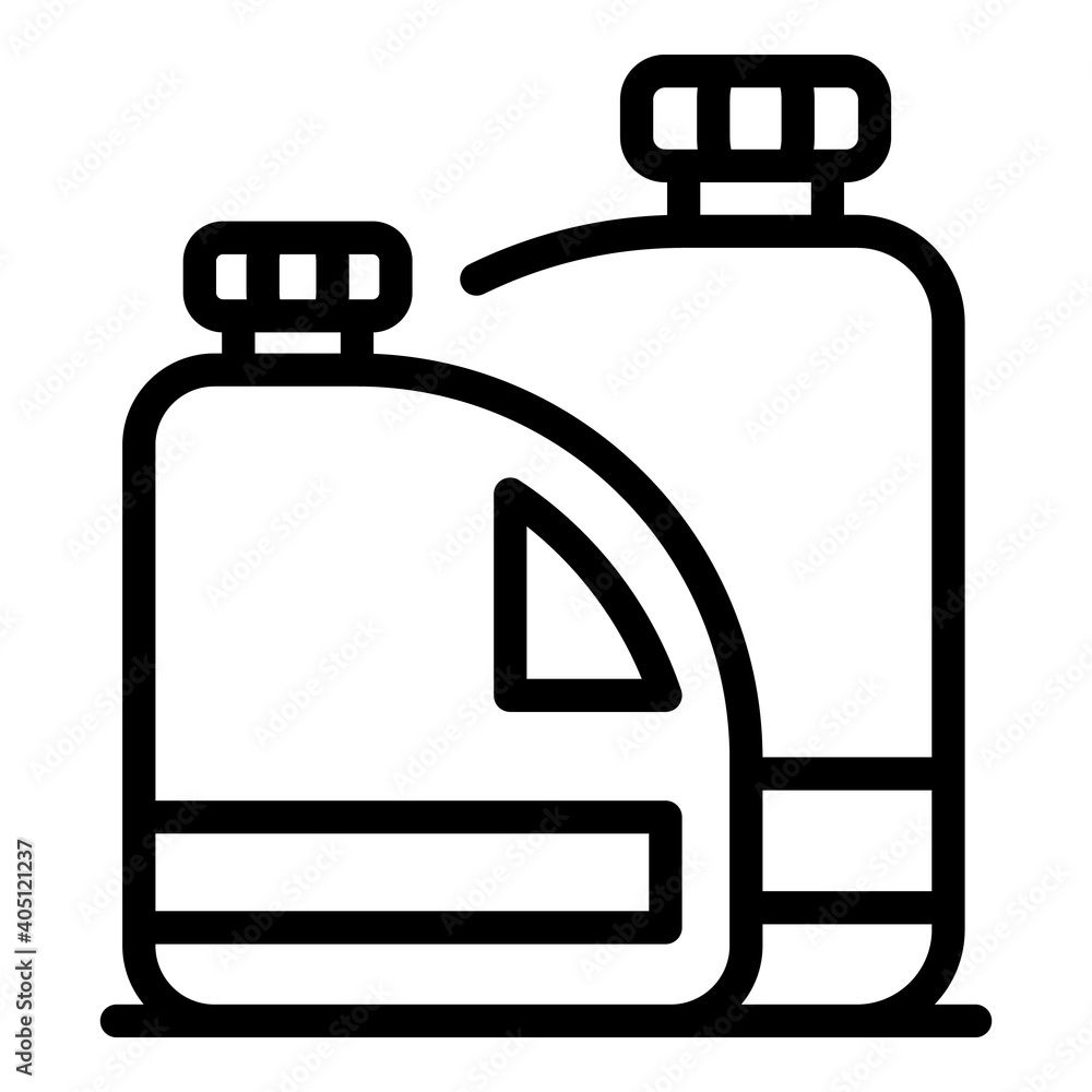 Poster ecological bottles icon. outline ecological bottles vector icon for web design isolated on white bac