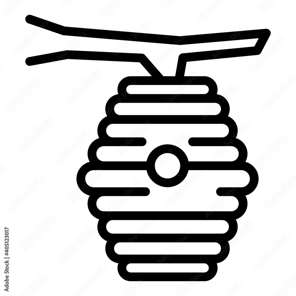 Aufkleber beehive icon. outline beehive vector icon for web design isolated on white background