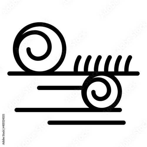 Roll Hay Icon Outline Roll Hay Vector Icon For Web Design Isolated On White Background Wall Mural Ylivdesign