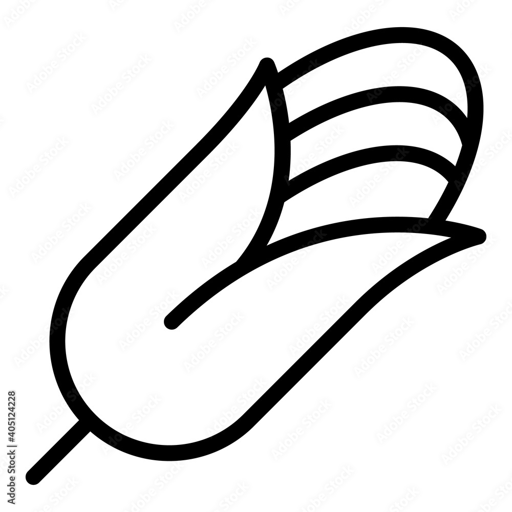Poster corn icon. outline corn vector icon for web design isolated on white background