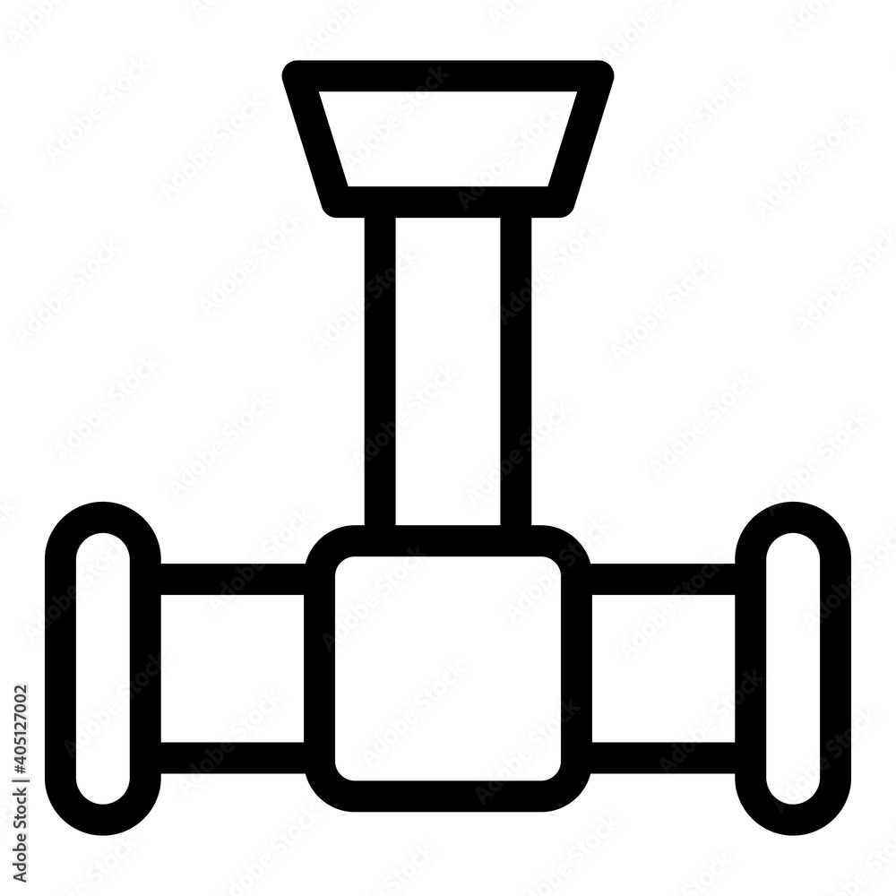 Poster pipe icon. outline pipe vector icon for web design isolated on white background