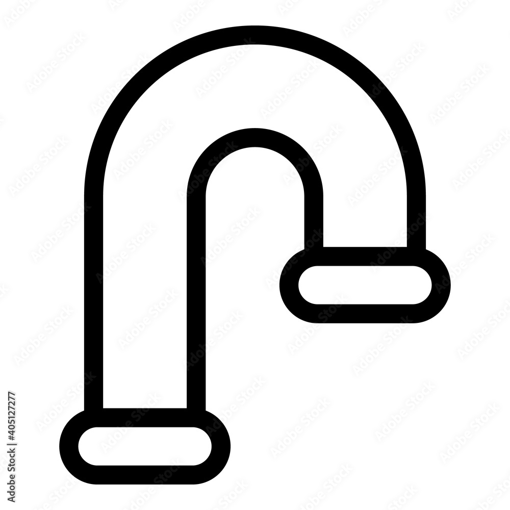 Poster gas pipe icon. outline gas pipe vector icon for web design isolated on white background