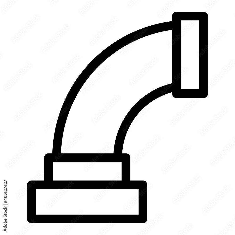 Poster drain pipe icon. outline drain pipe vector icon for web design isolated on white background