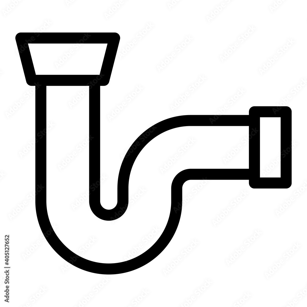 Poster duct pipe icon. outline duct pipe vector icon for web design isolated on white background