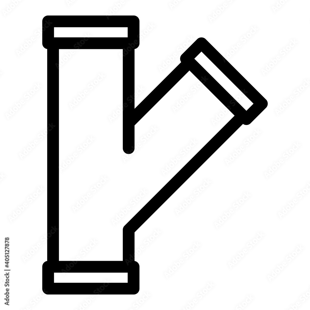Poster pipe connection icon. outline pipe connection vector icon for web design isolated on white backgroun