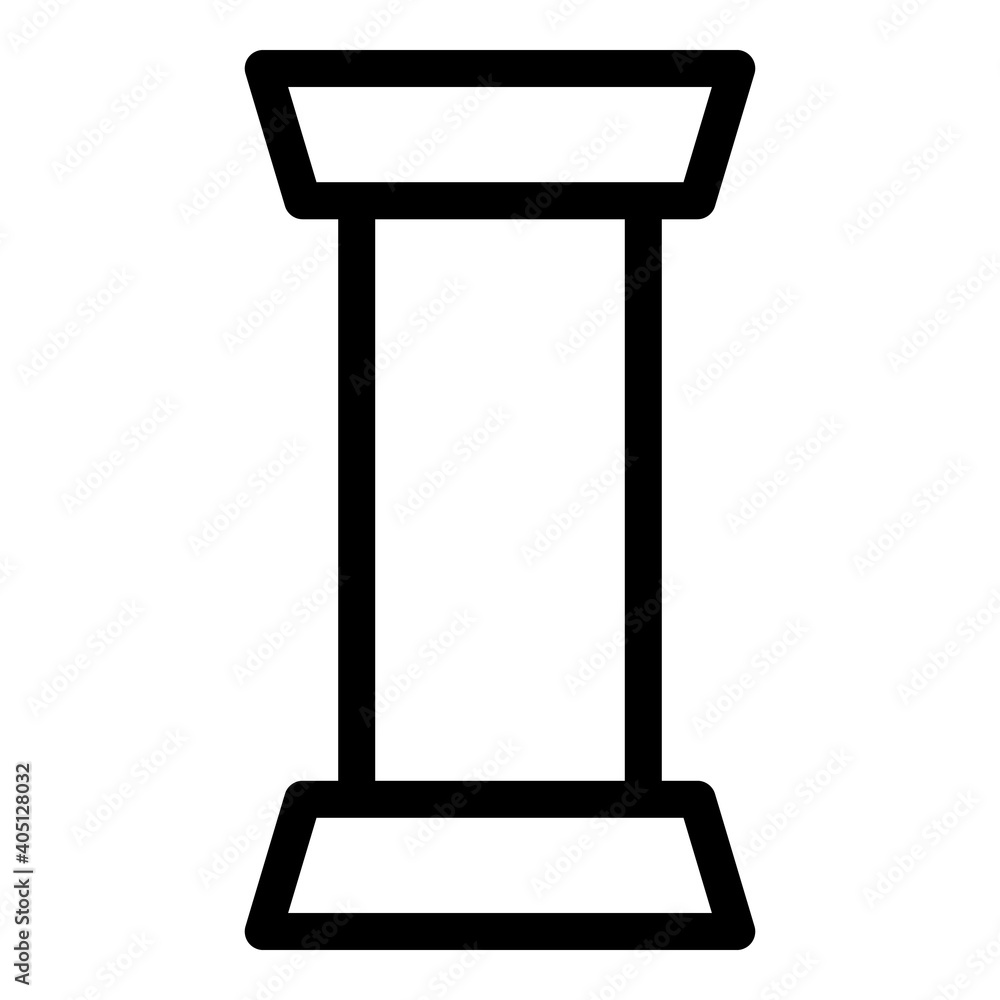 Poster metallic pipe icon. outline metallic pipe vector icon for web design isolated on white background