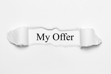 Fototapeta premium My Offer