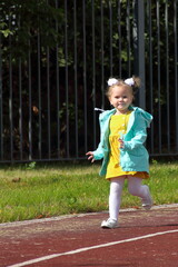 little child running