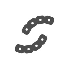 Coli or microbe glyph icon