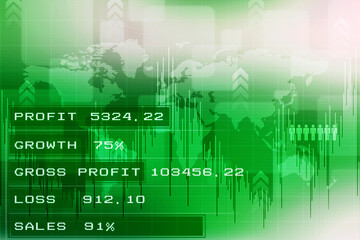 2D Digital Abstract Business Networking background