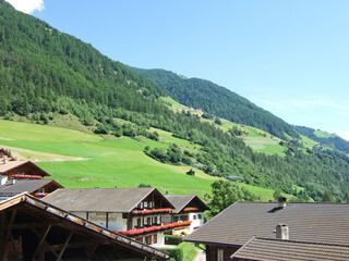 Panorama sulla Val Senales a Monte Santa Caterina, Trentino Alto Adige, Italia.
