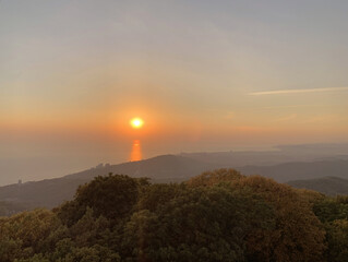 Sunset in the mountains